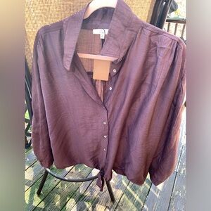 Brown relaxed blouse